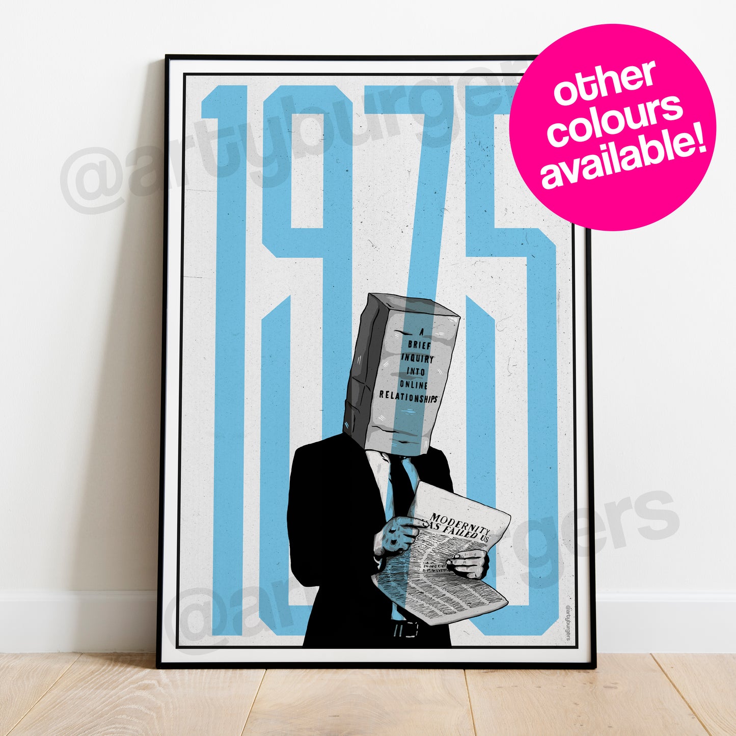 The 1975 - A Brief Inquiry Into Online Relationships illustrated music art print