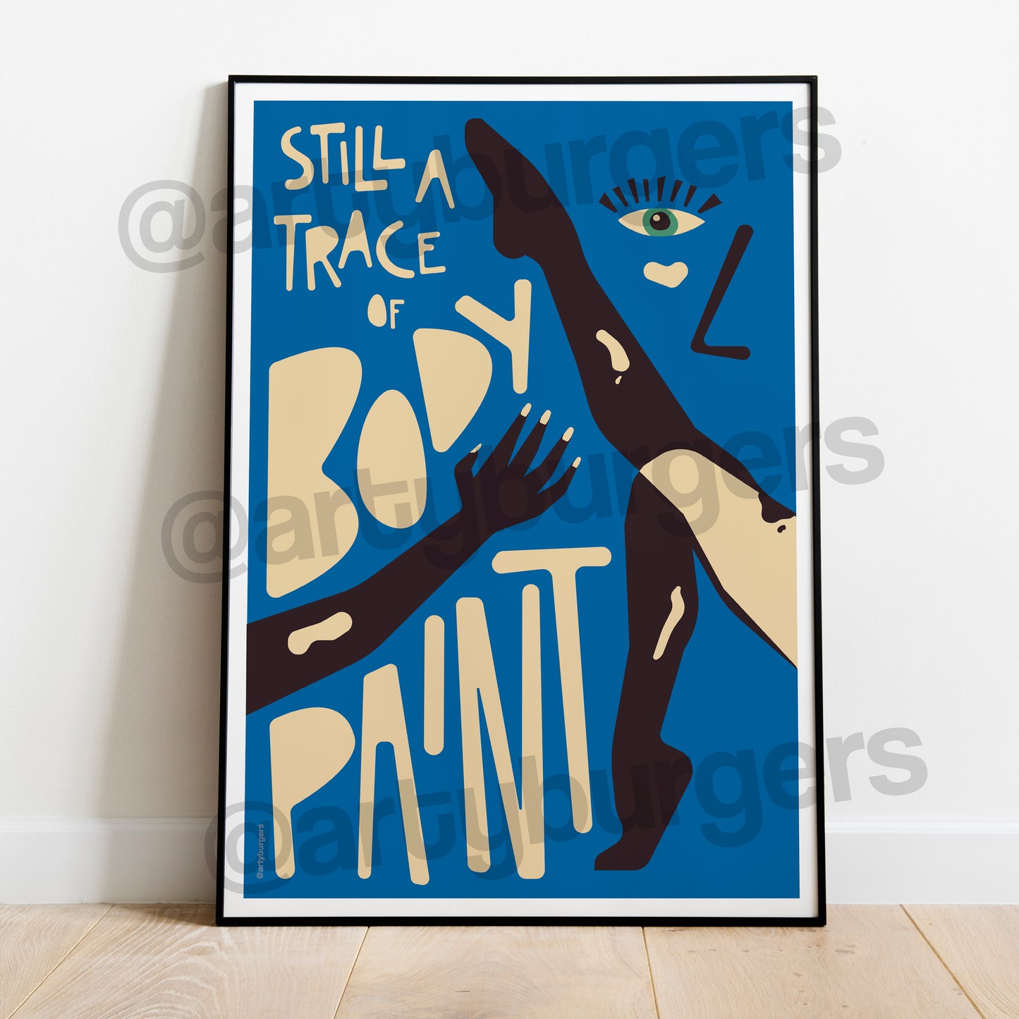 Body Paint illustrated music art print