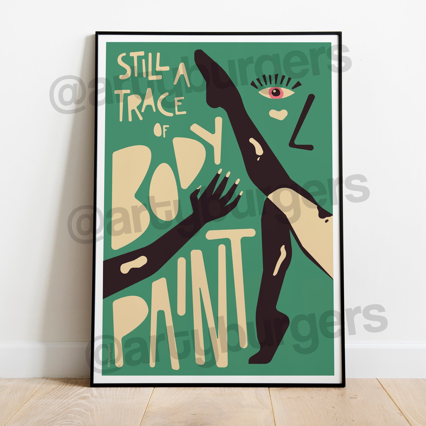 Body Paint illustrated music art print