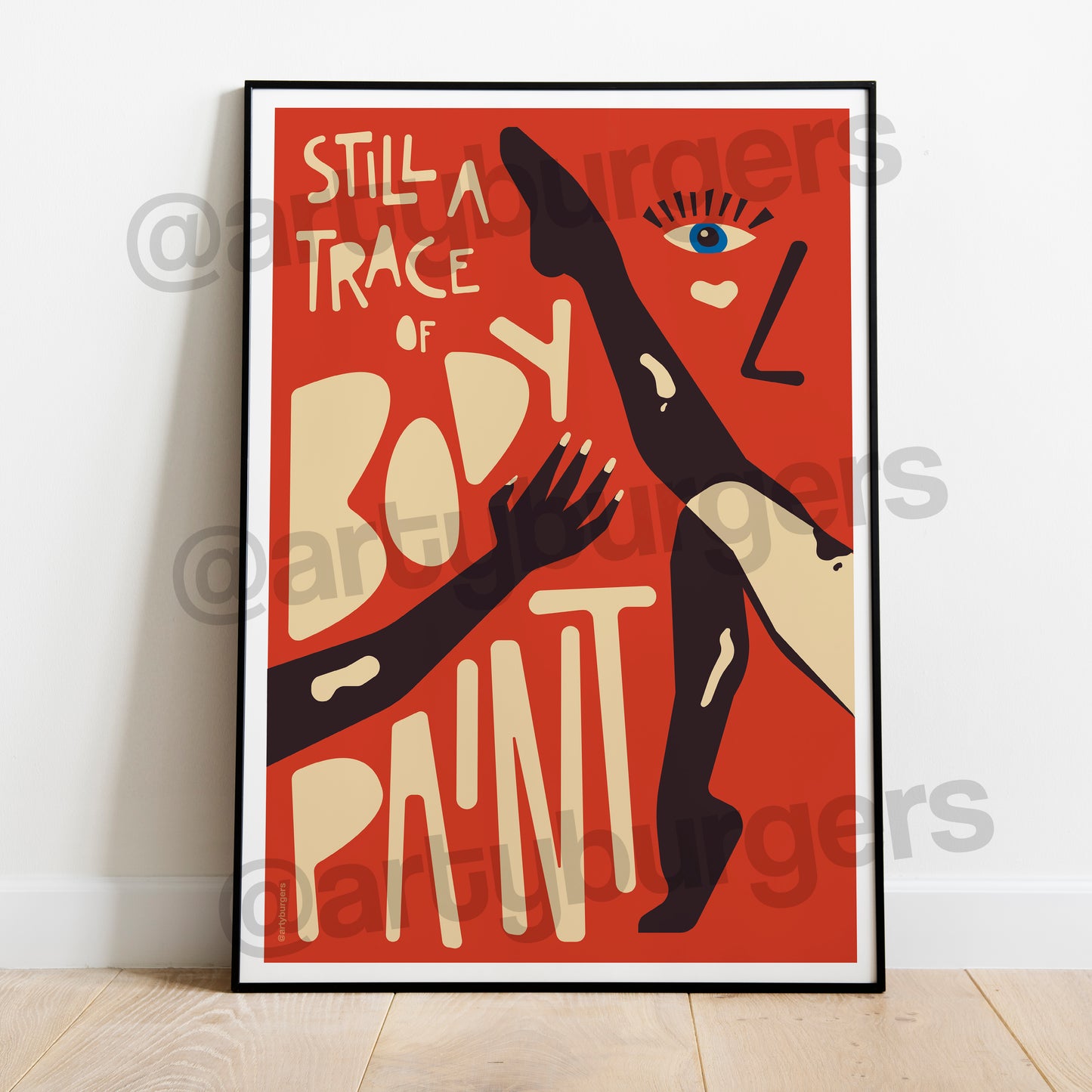 Body Paint illustrated music art print