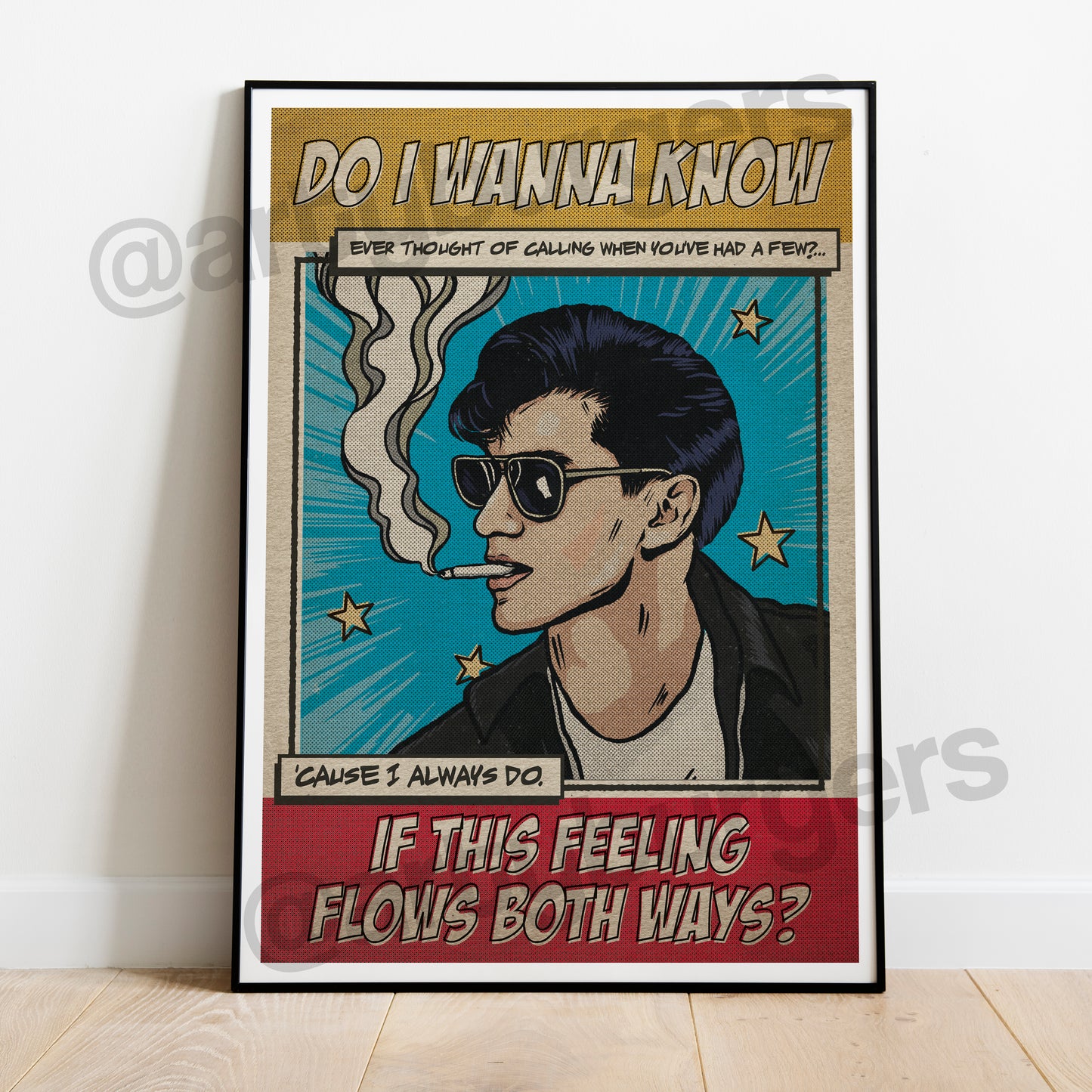 Do I Wanna Know? inspired illustrated art print