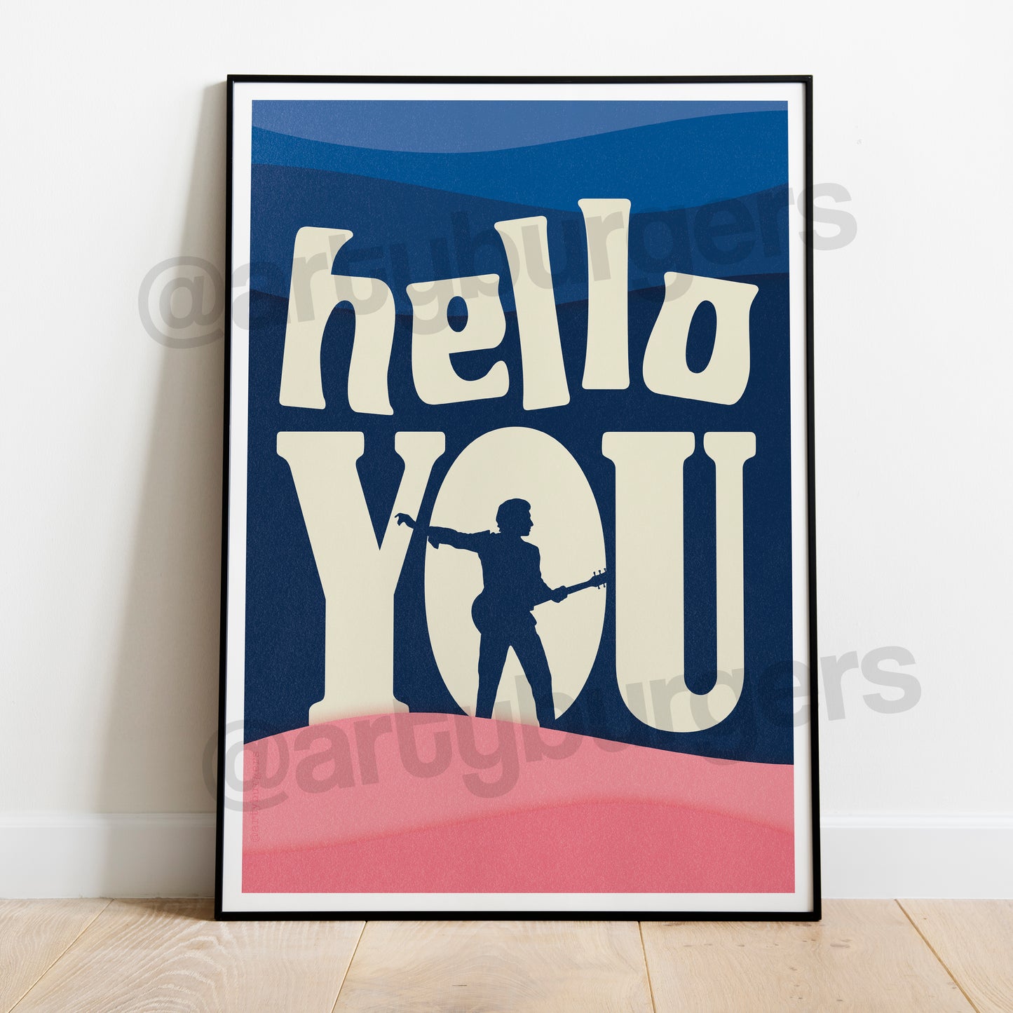 Hello You illustrated music art print