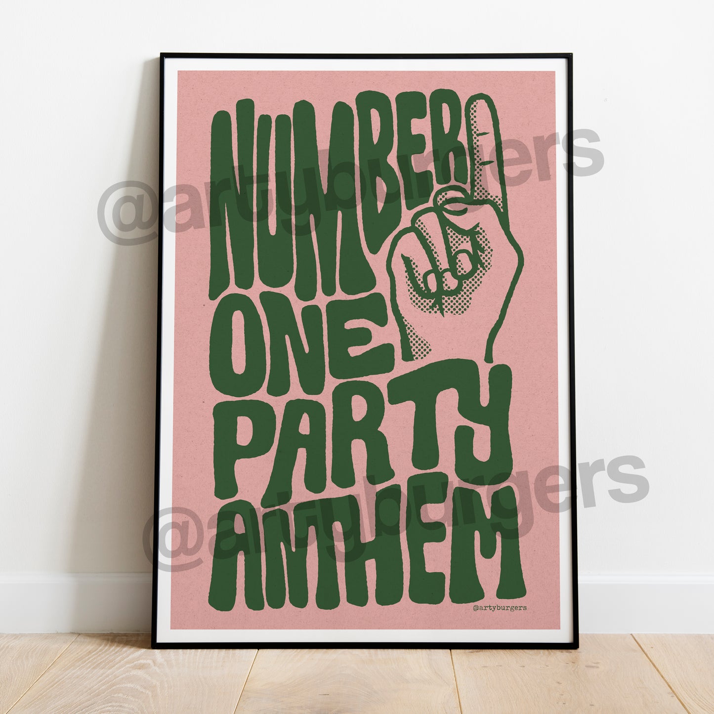No1 Party Anthem illustrated music art print