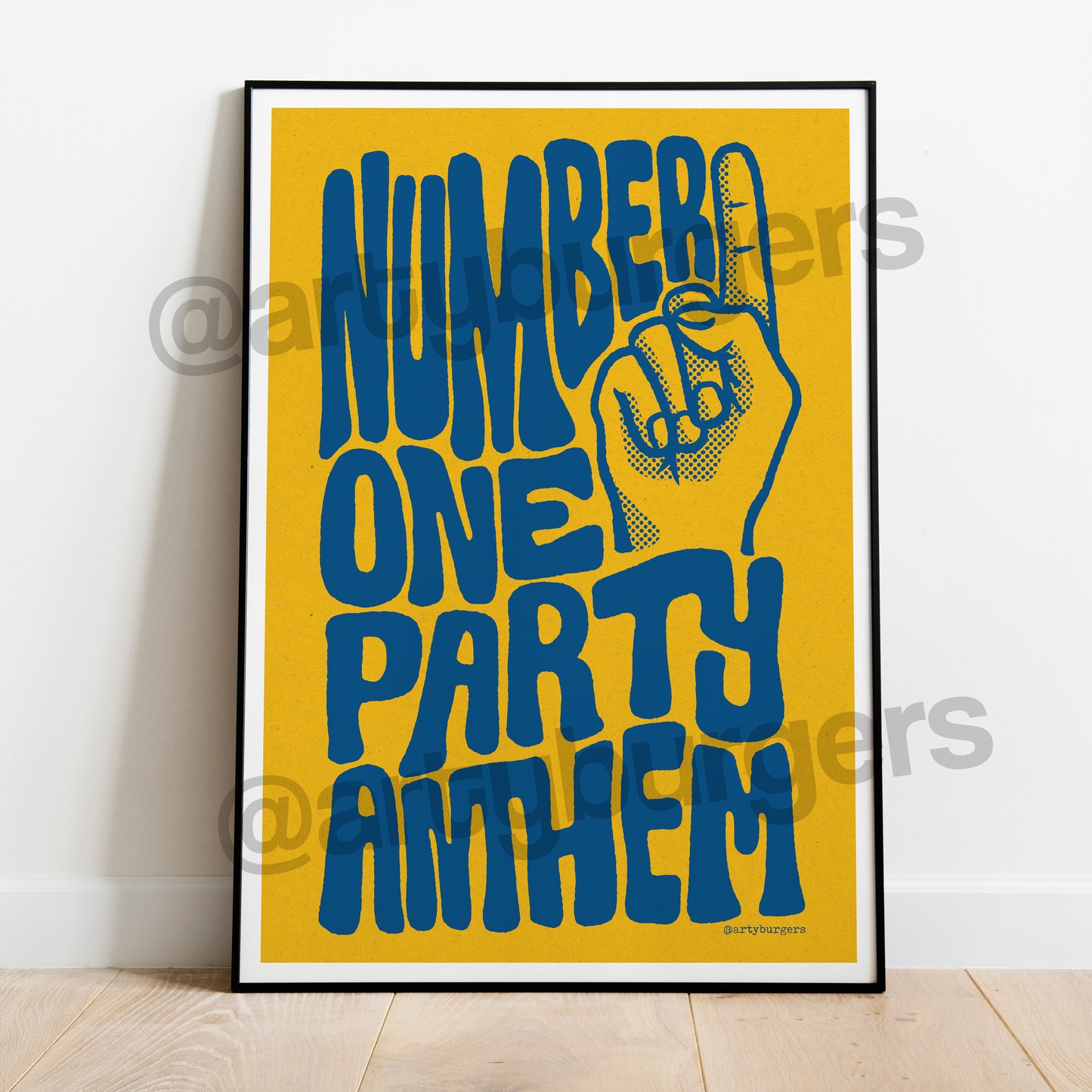 No1 Party Anthem illustrated music art print