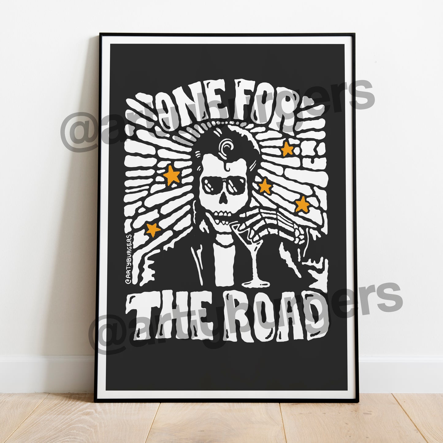 One For the Road illustrated music art print