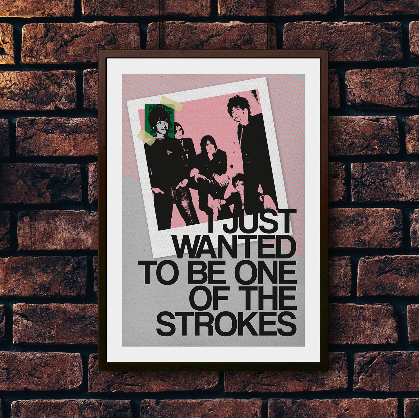 One of The Strokes illustrated music art print