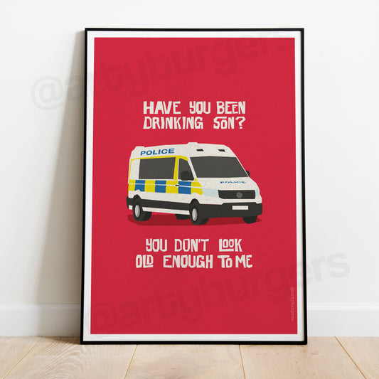 Riot Van illustrated music art print