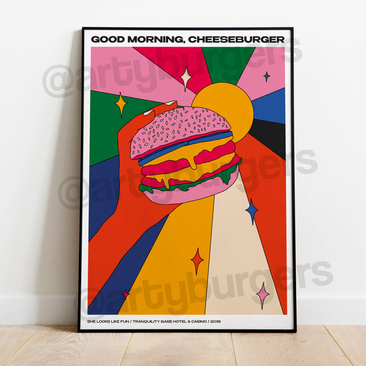 She Looks Like Fun illustrated music art print