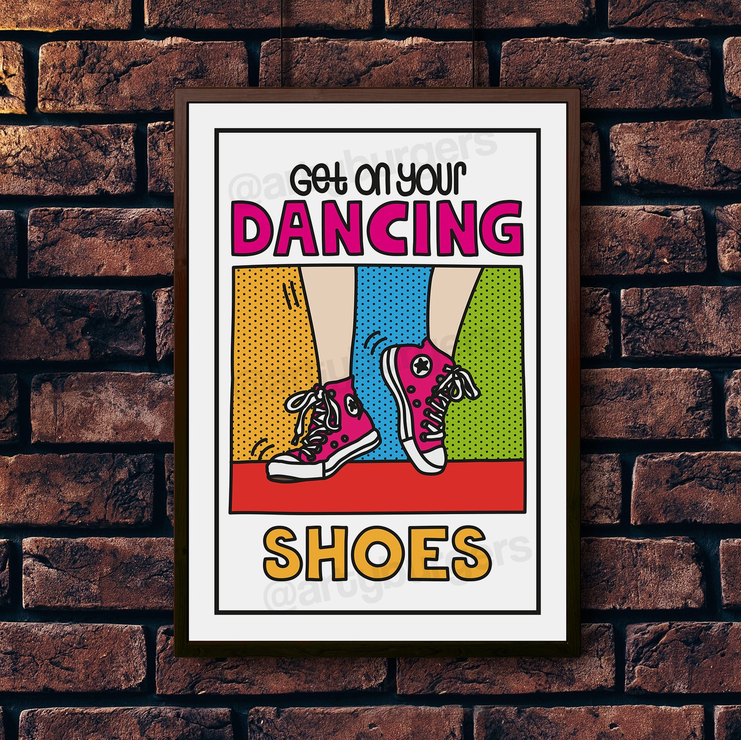 Dancing Shoes inspired illustrated art print