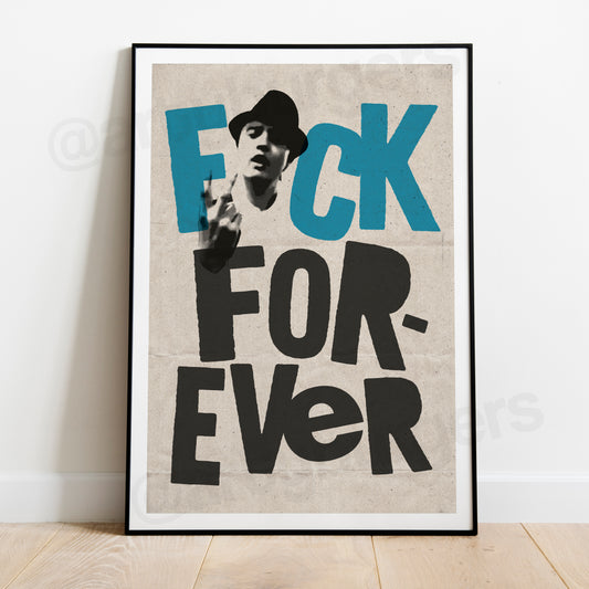 F**k Forever illustrated music art print