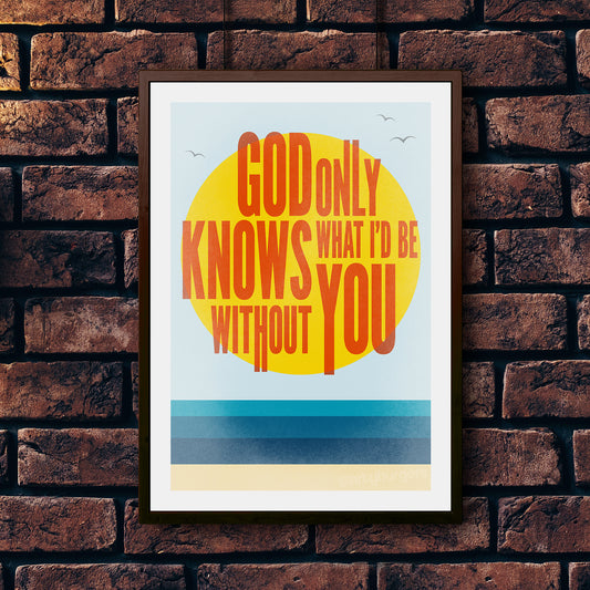 God Only Knows illustrated music art print