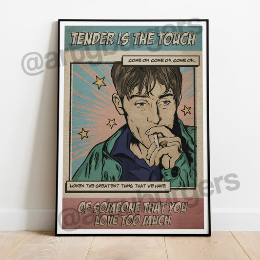 Tender illustrated music art print