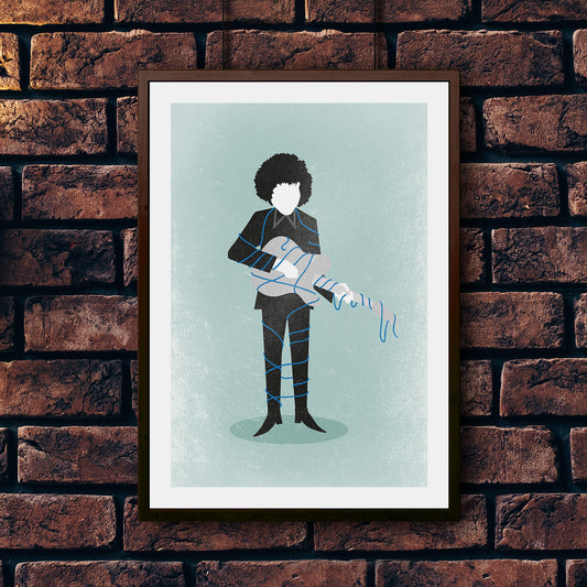 Tangled Up in Blue music art print