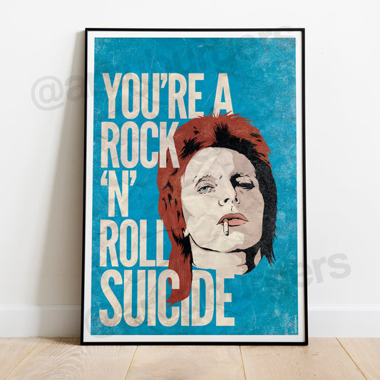 Rock n Roll Suicide music art print
