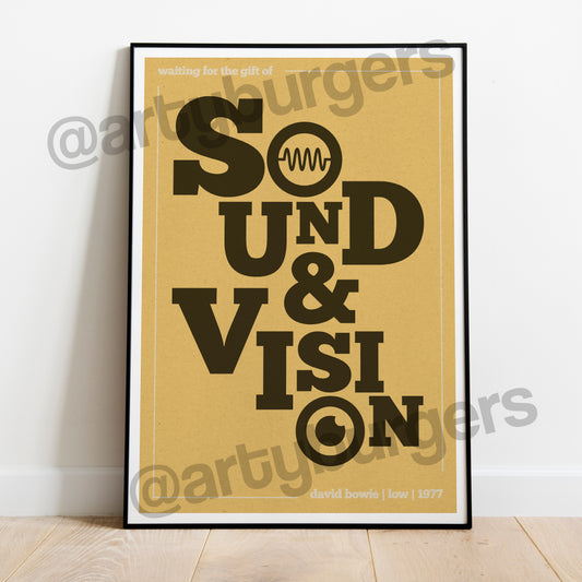 Sound & Vision music art print