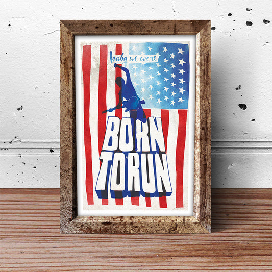 Born to Run music art print
