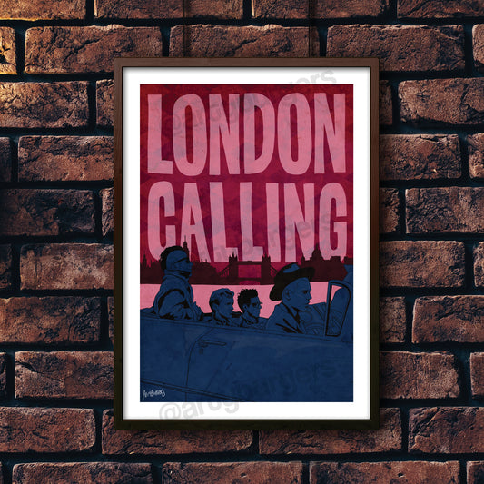 London Calling music art print