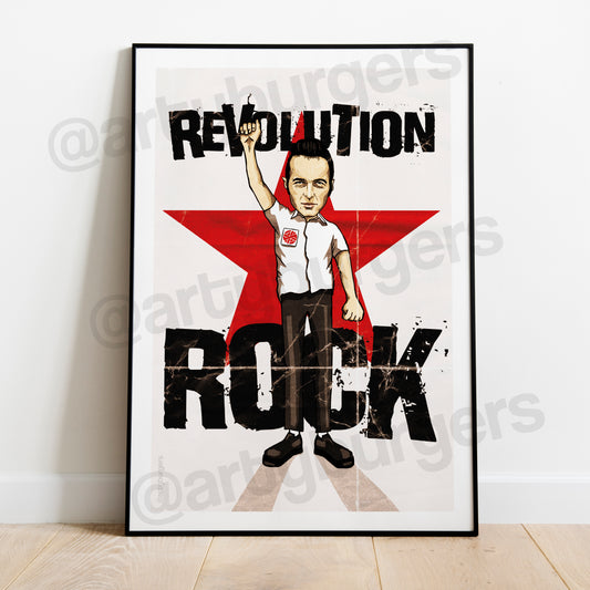 Revolution Rock music art print