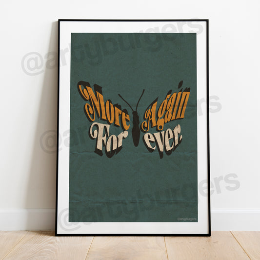 More. Again. Forever. music art print