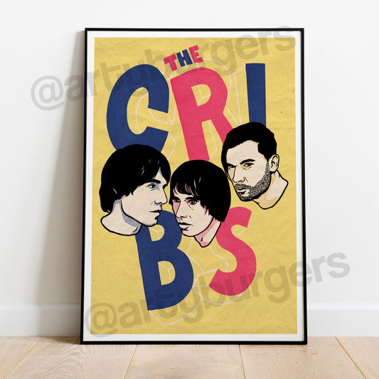 The Cribs heads music art print