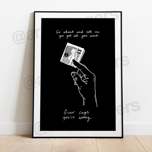 Longshot music art print