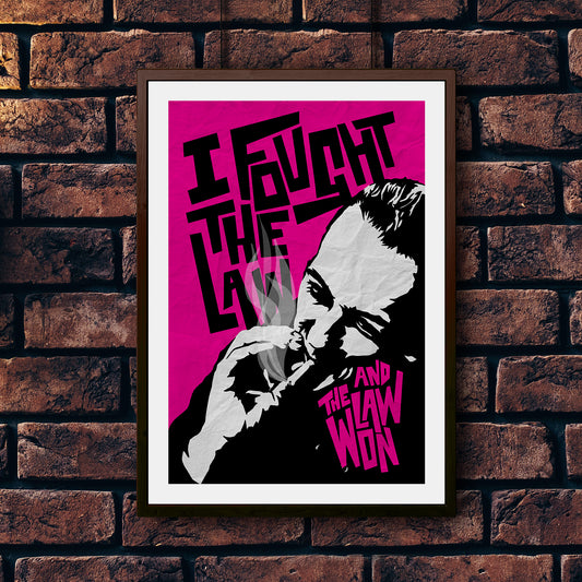 I Fought the Law music art print