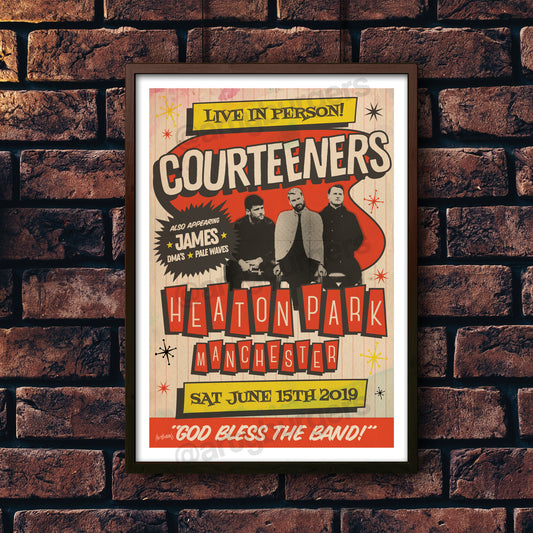 Courteeners @ Heaton Park 2019 music art print