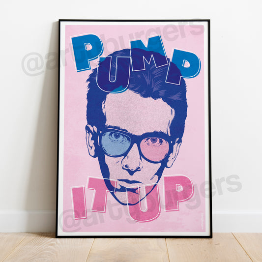 Pump It Up music art print