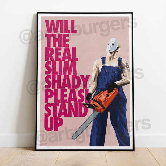Real Slim Shady music art print