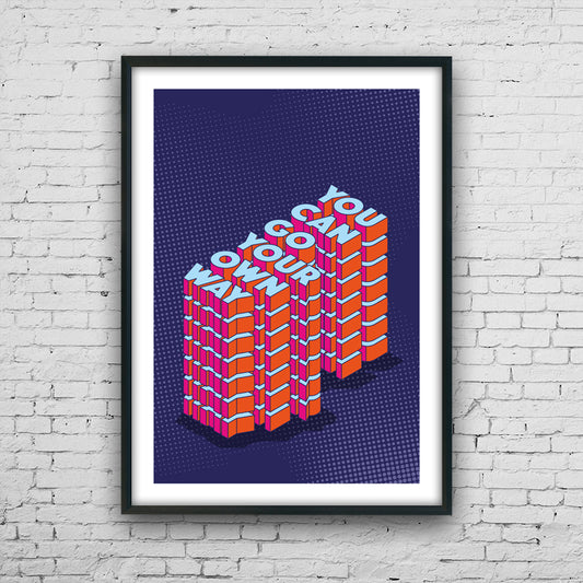 Go Your Own Way music art print