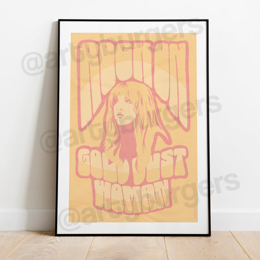 Gold Dust Woman music art print