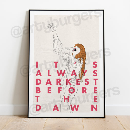 Shake It Out music art print