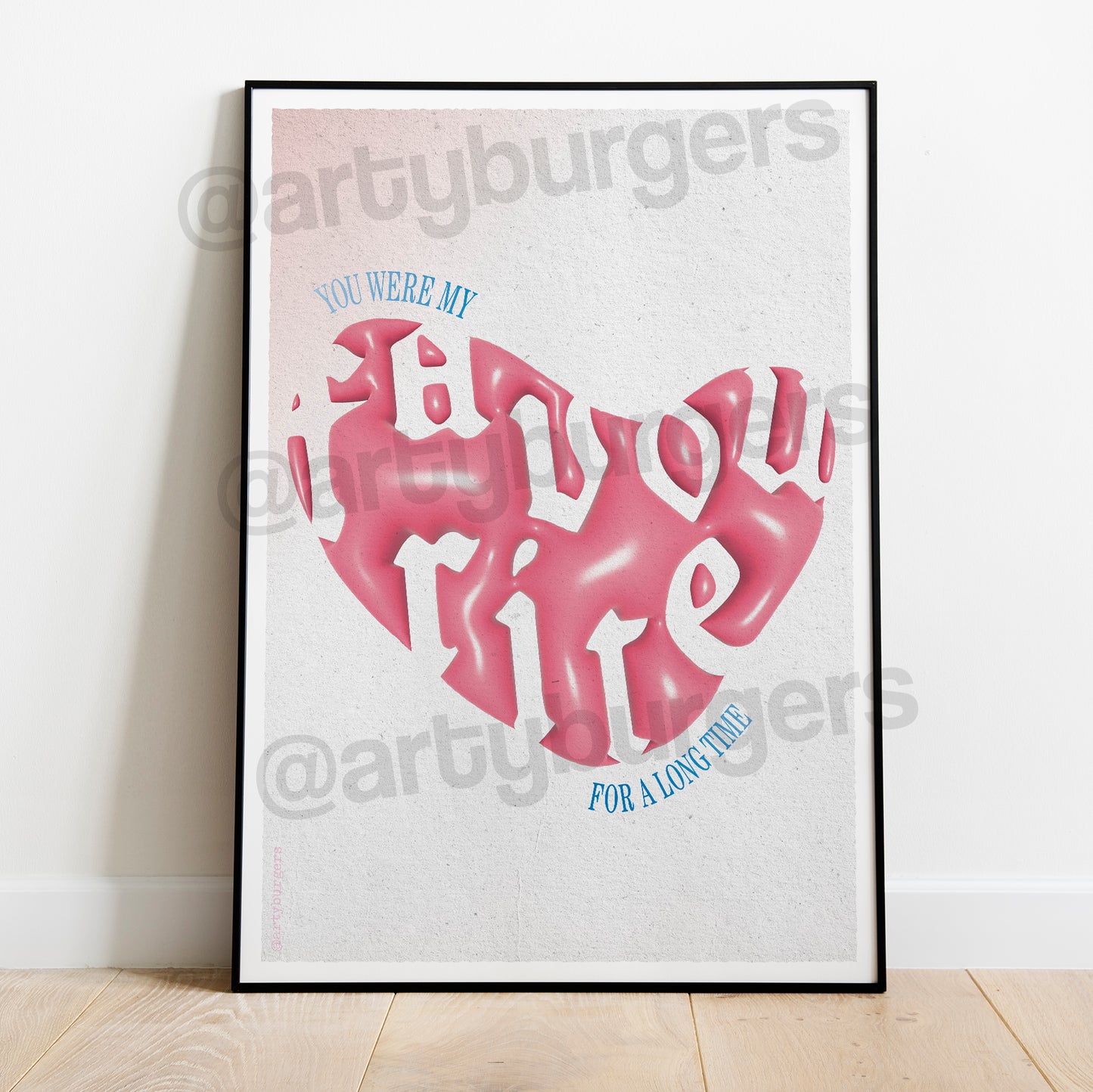 Favourite music art print