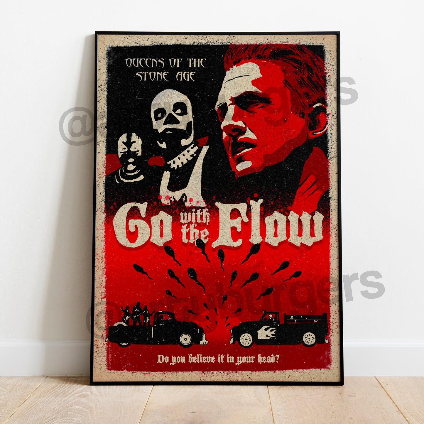 Queens of the Stone Age - SET OF 3 music art prints