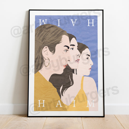Haim music art print