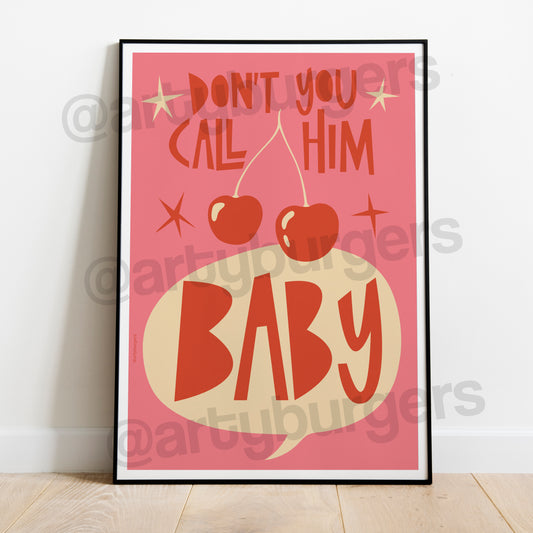 Cherry music art print