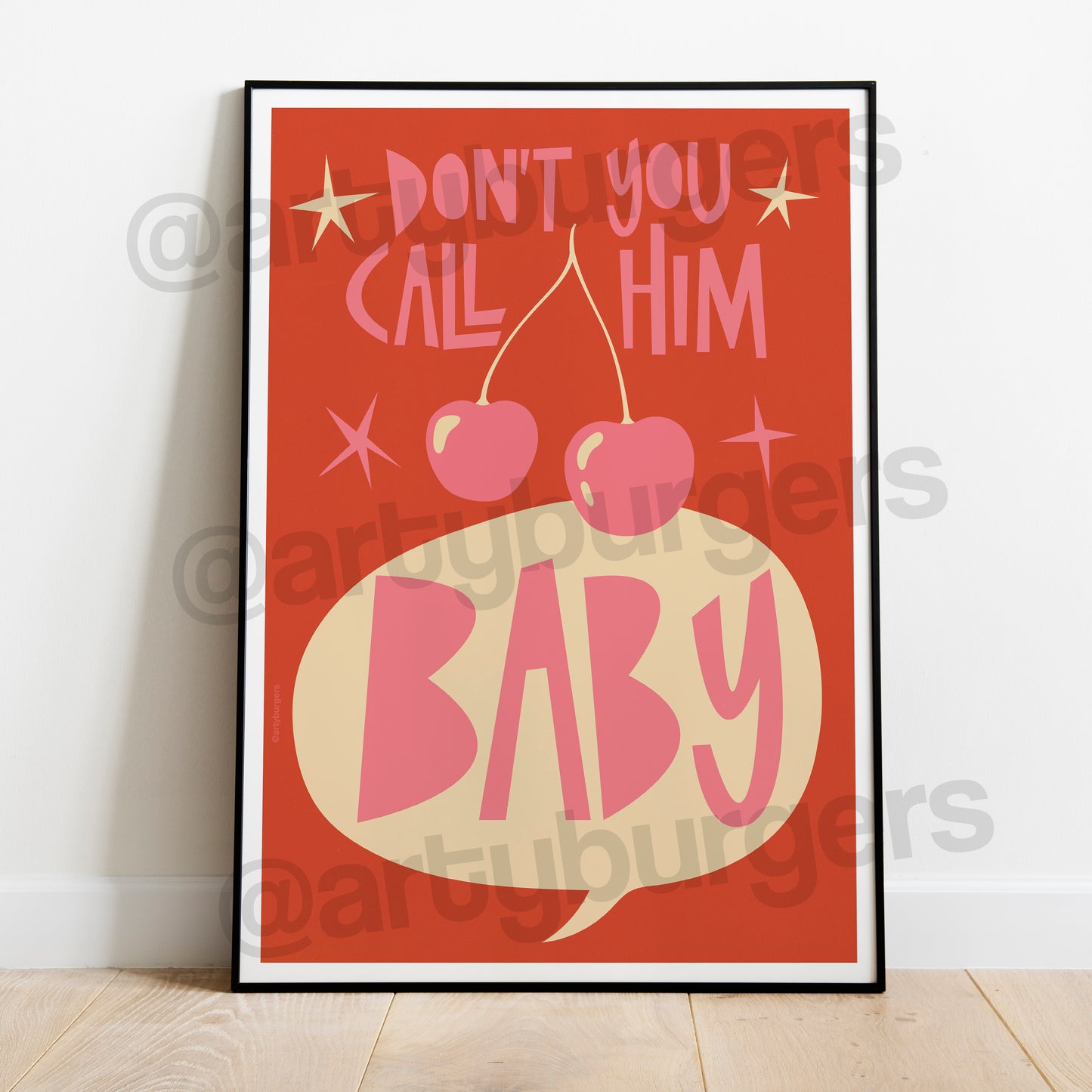 Cherry music art print
