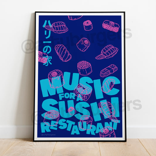 Music for a Sushi Restaurant art print