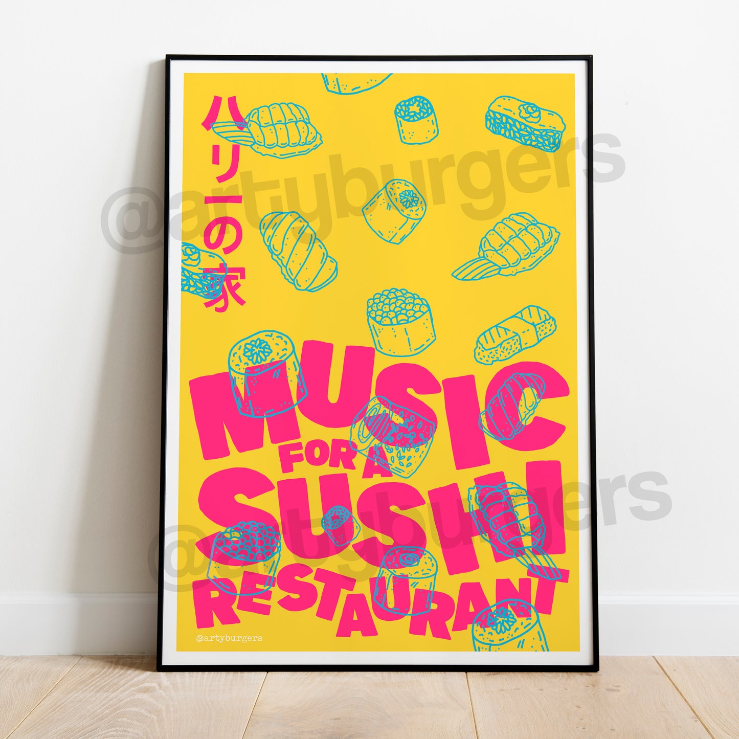 Music for a Sushi Restaurant art print