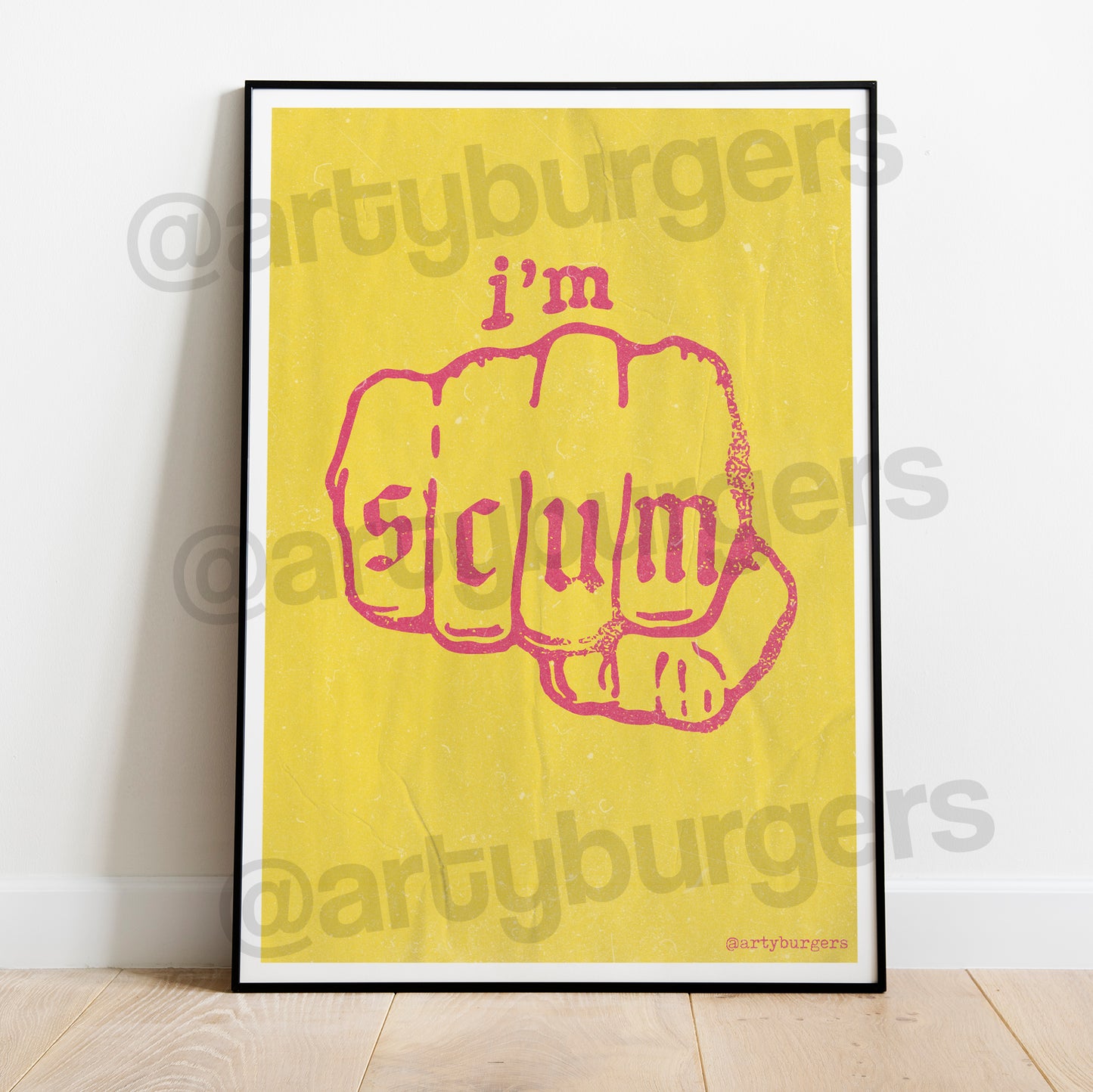 I'm Scum music art print