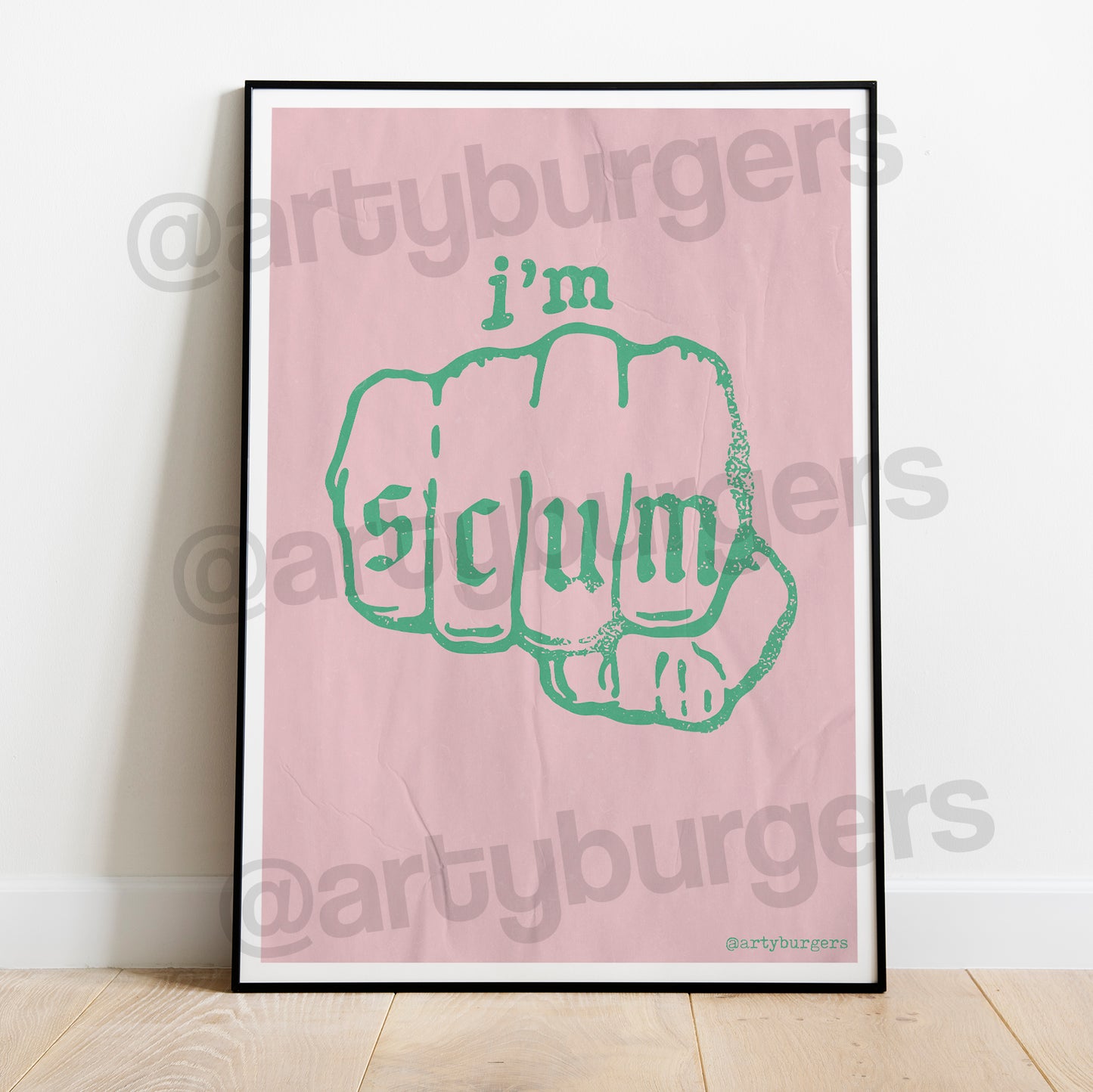 I'm Scum music art print