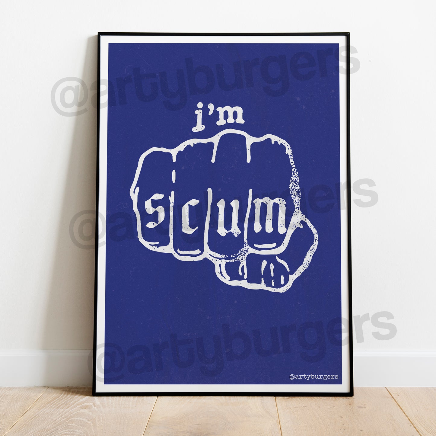 I'm Scum music art print
