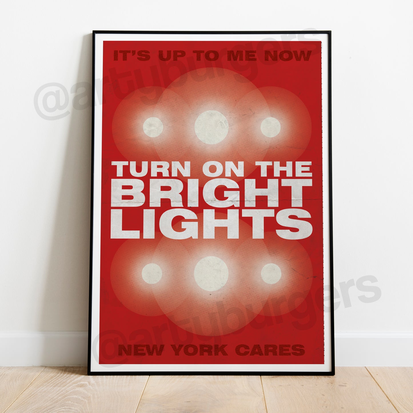Turn on the Bright Lights music art print