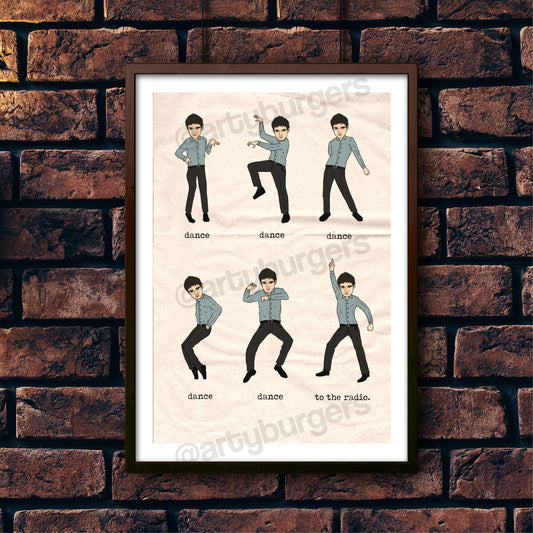 Dance to the Radio music art print