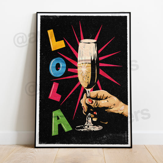 Lola music art print