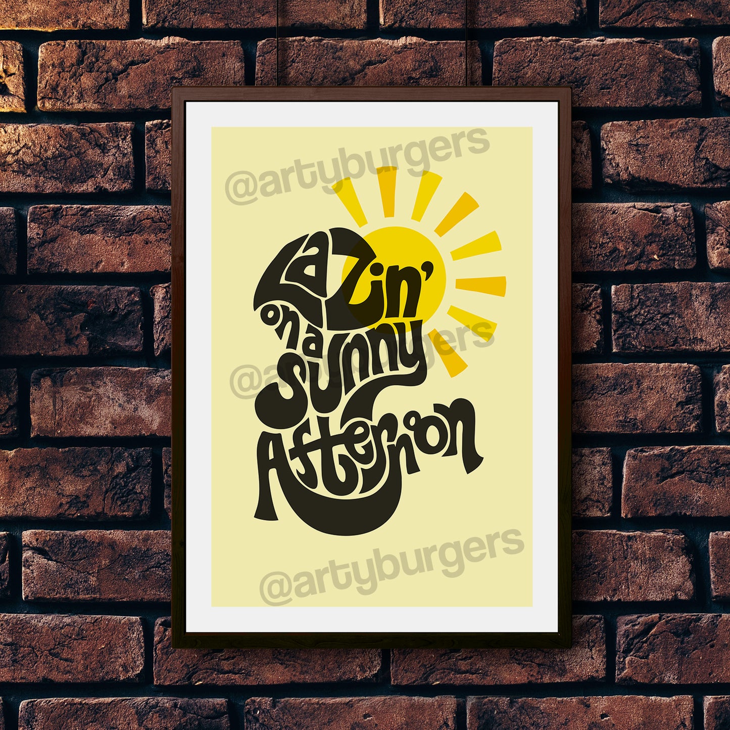Sunny Afternoon music art print