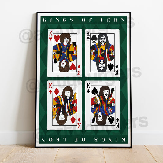 Kings of Leon cards music art print