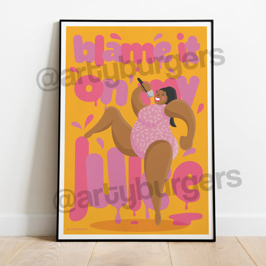Juice music art print