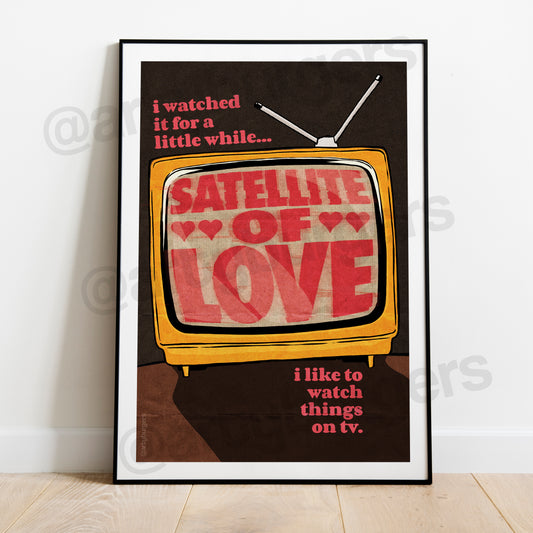 Satellite of Love music art print