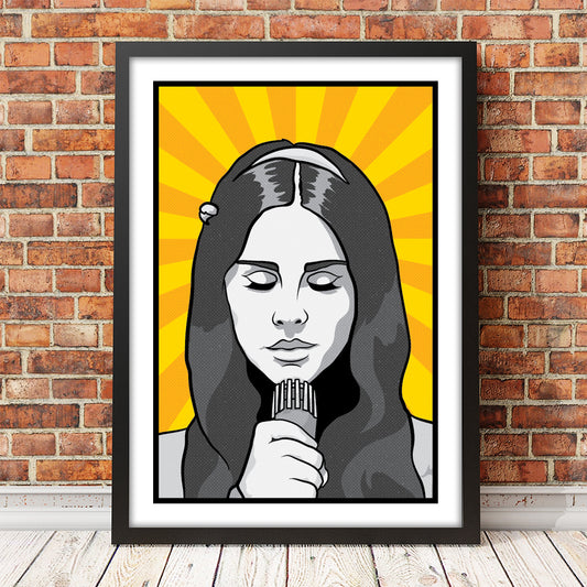 Summertime Sadness music art print